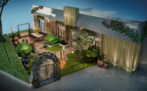 238-1022中式庭院景观