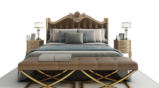 H12-0906新中式床组合