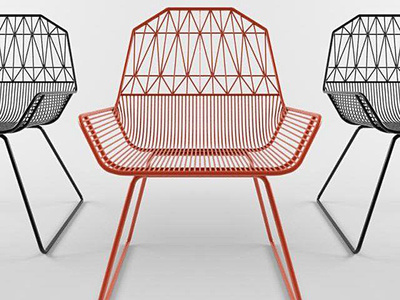 28现代金属椅子国外