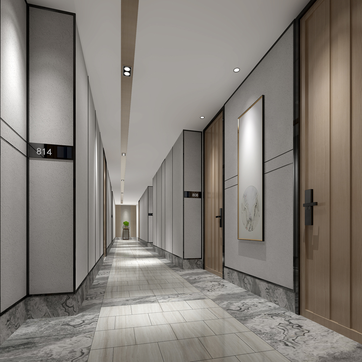 2018公寓走廊装修效果图-房天下装修效果图