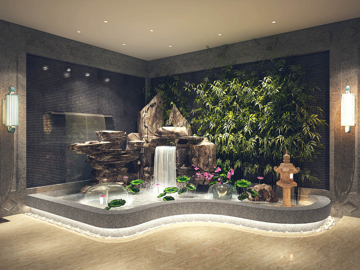 欧式喷泉客厅流水摆件 喷泉流水摆件 客厅欧式