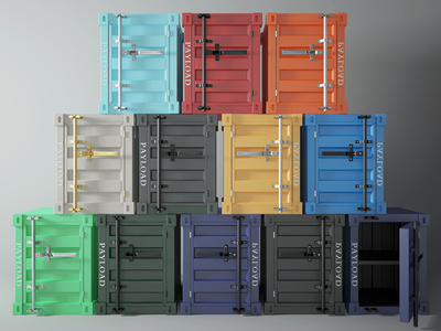 工业风集装箱储物柜