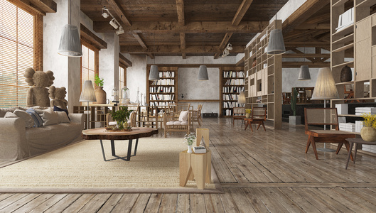 北欧民宿酒店休息处