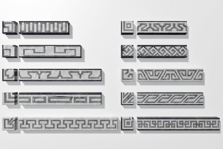 新中式大理石腰线边线波打线