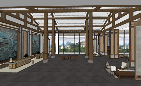 新中式酒店大堂