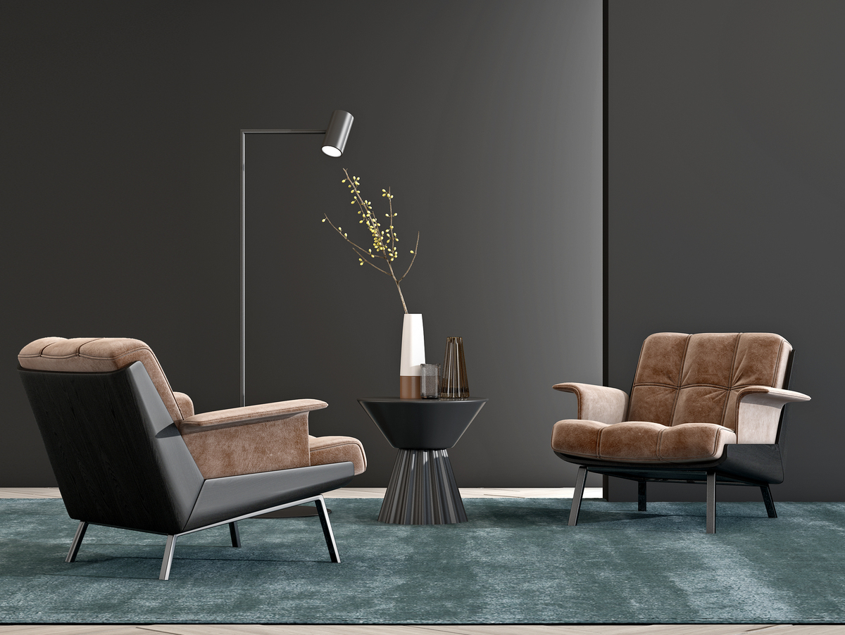 Minotti 现代休闲椅3d模型下载-【集简空间】「每日更新」
