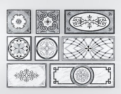 新中式欧式大理石地面拼花,瓷砖,