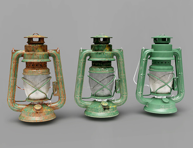 工业风煤油灯_户外灯_道具_装饰摆件