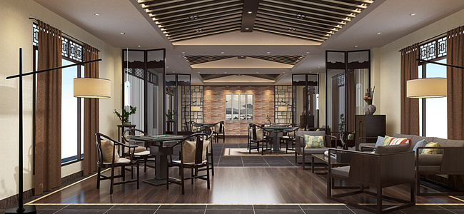 新中式茶楼 茶室