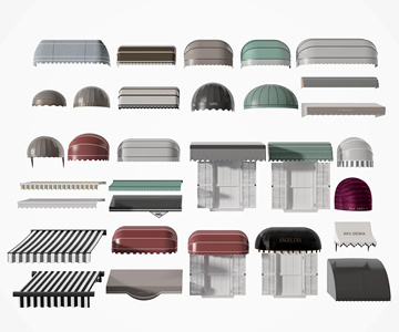 现代遮阳棚_遮雨棚