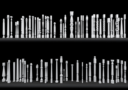 简欧欧式宝瓶栏杆_护栏 