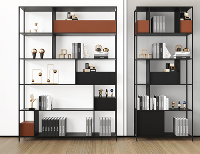 现代陈列架_置物架_书籍_书本 (1)