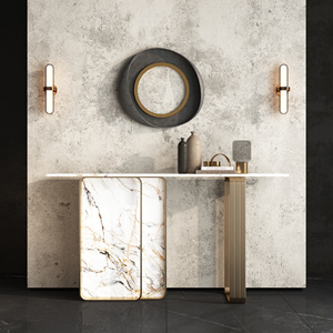 现代端景_条案_立体墙饰_花瓶_陶器 (1)