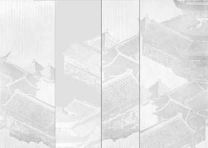新中式建筑背景壁纸壁布壁画 (2)