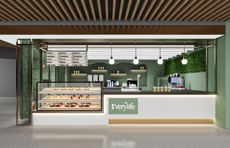 现代奶茶店，咖啡厅，糕点蛋糕店