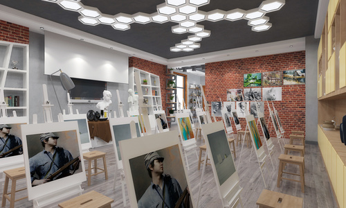 01-美术室,画室画板