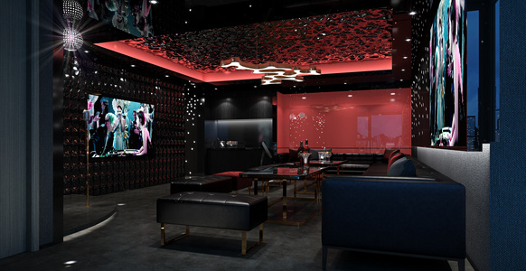 现代ktv包房包间