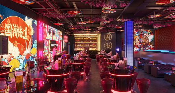 国潮新中式酒吧