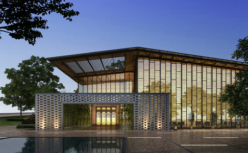 新中式禅意售楼处会所