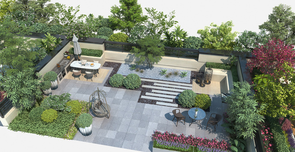 景观庭院植物绿植户外花园