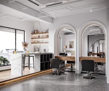 现代理发店美发店