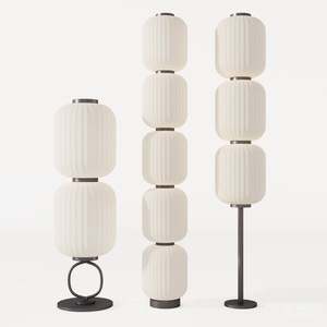 新中式落地灯3D模型