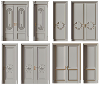 法式欧式轻奢单开门双开门组合