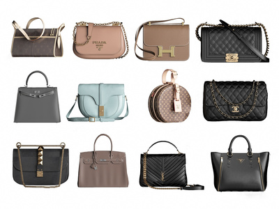 皮包女包3D模型