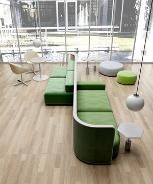 现代卡座沙发弧形卡座，3D模型 