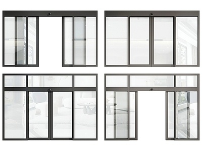 现代电动感应门