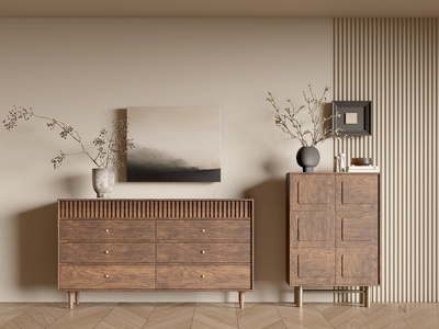 侘寂中古风玄关柜