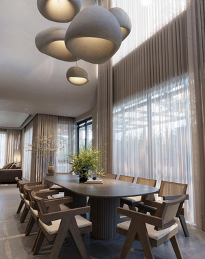 现代餐桌餐椅组合3d模型