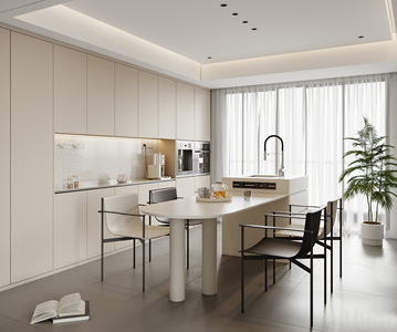 13-现代奶油风餐厅