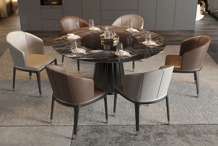 现代餐桌椅组合_