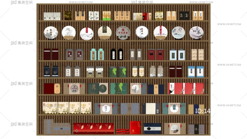 02-新中式茶具_茶叶_茶罐_茶盒_茶品su模型