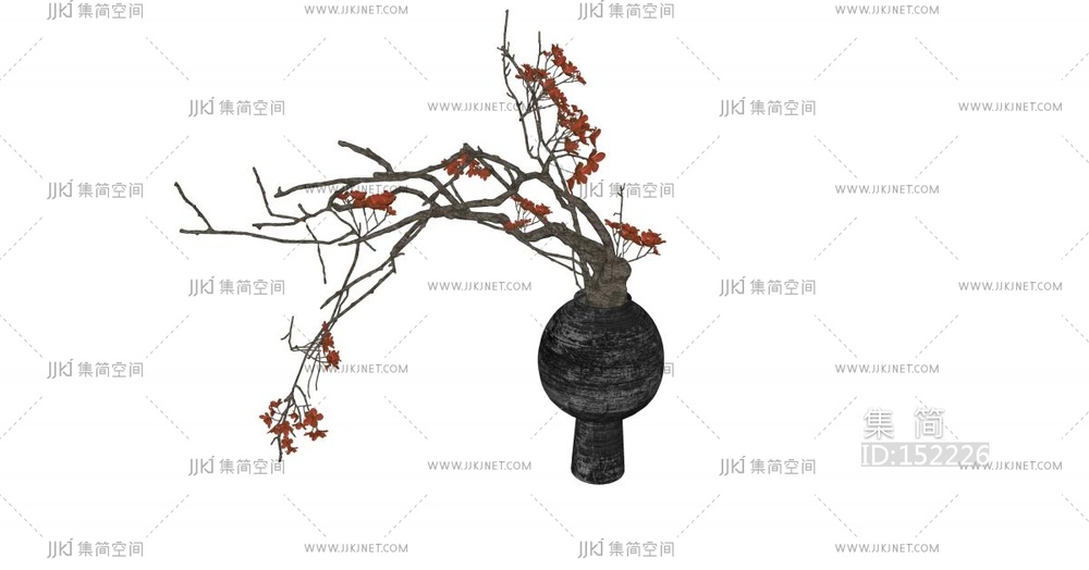 中古风花瓶装饰