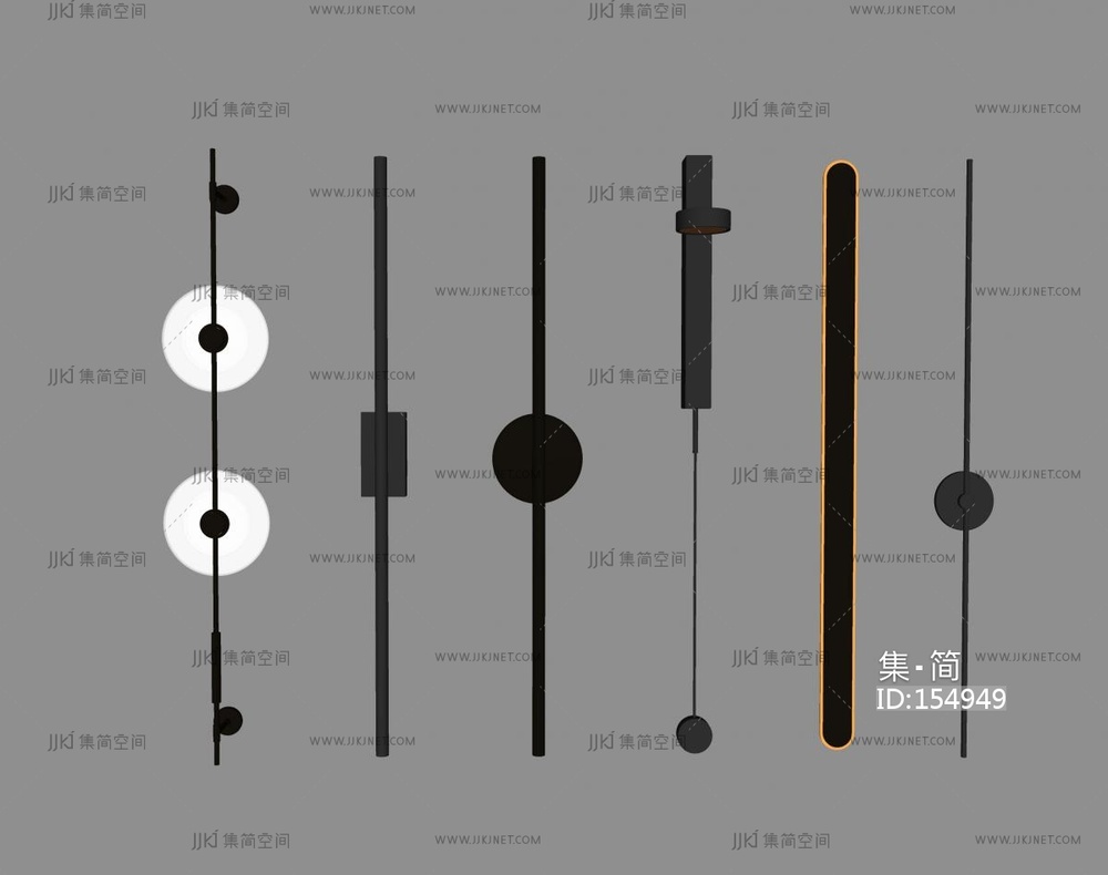现代意式长条壁SU模型