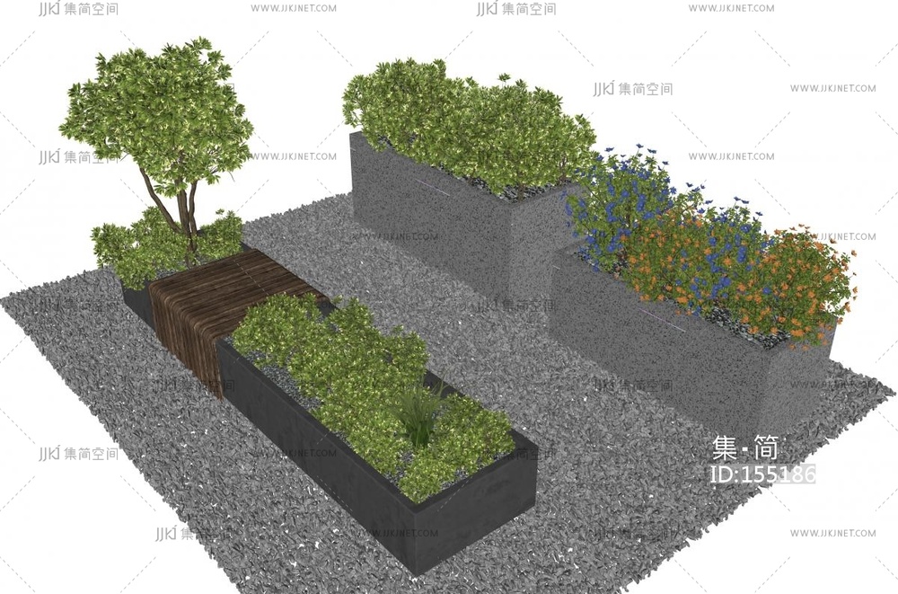 景观座椅SU模型