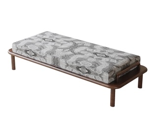 新中式中式床尾凳_长凳SU模型