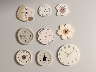 现代钟表_现代挂钟组合_钟SU模型