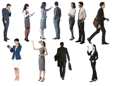 05-PSD免抠免抠商务美女职业正装人物背影人物背景人物贴图下载-03