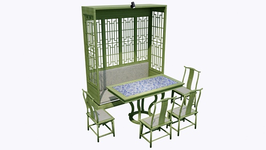 高背卡座家具组合