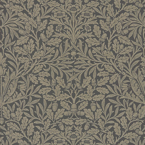 无缝欧式咖色植物纹墙布贴图