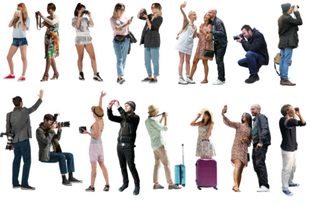 16-免抠拍照人物贴图psd免抠素材