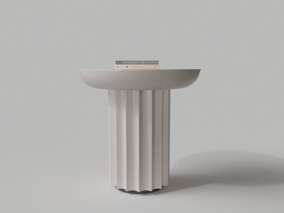 现代实木客厅蘑菇型边几圆几角几