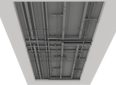 风管道吊顶SU模型