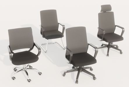 现代办公椅SU模型