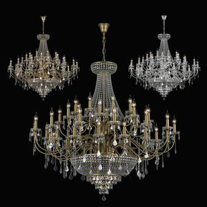 欧式水晶吊灯SU模型