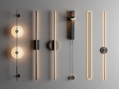 现代意式长条壁灯_现代壁灯_意式壁灯_长条壁灯_线性壁灯_金属壁灯3D模型
