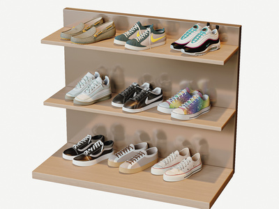 鞋子_鞋子_运动鞋板鞋3D模型 